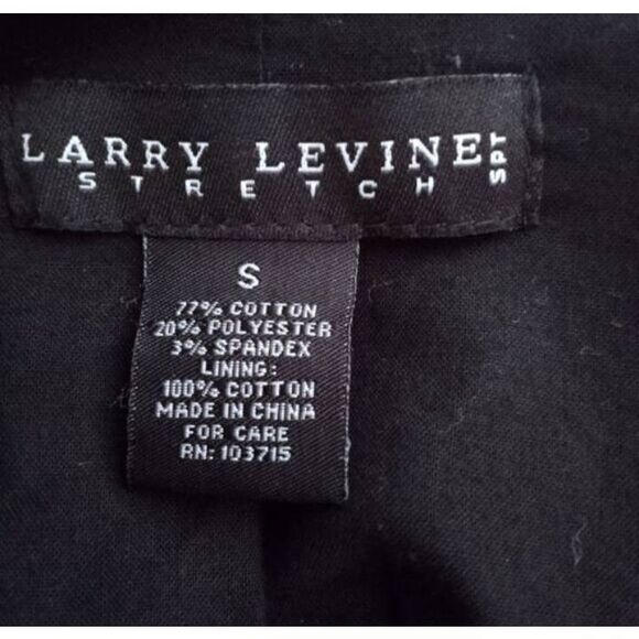 LARRY LEVINE CHARCOAL CROPPED JACKET SZ.S EUC. - Picture 5 of 6